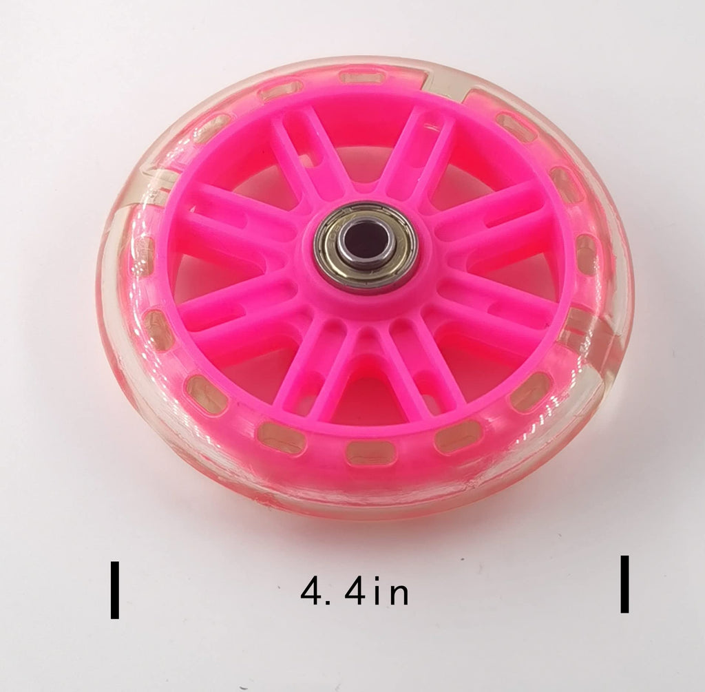 Yjia A Pair Of Children'S Bicycle Riding Flash Silent Training Wheels, Suitable For 12 14 16 18 20 Inch Single Speed Bicycles (P