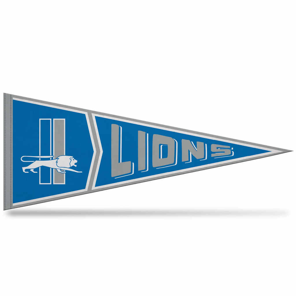 Rico Industries Nfl Football Detroit Lions Retro - Alt 12'' X 30'' Felt Wall D  Cor Pennant - Great For Home/Bed Room/Man Cave D