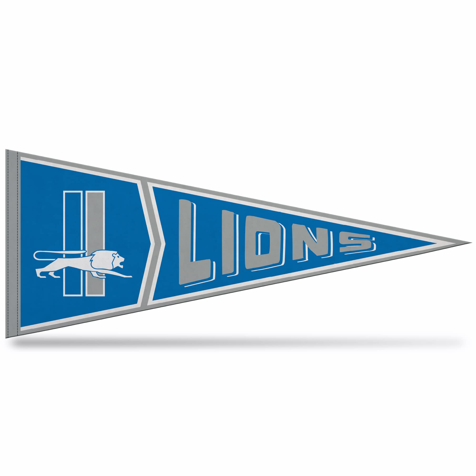 Rico Industries Nfl Football Detroit Lions Retro - Alt 12'' X 30'' Felt Wall D  Cor Pennant - Great For Home/Bed Room/Man Cave D