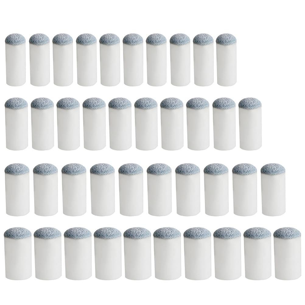 Pengxiaomei 40Pcs Slip On Pool Cue Tips Replacement Billiard Cue Tips 4 Sizes Slip-On Cue Tip(9Mm/10Mm/12Mm/13Mm, Each Size 10Pc