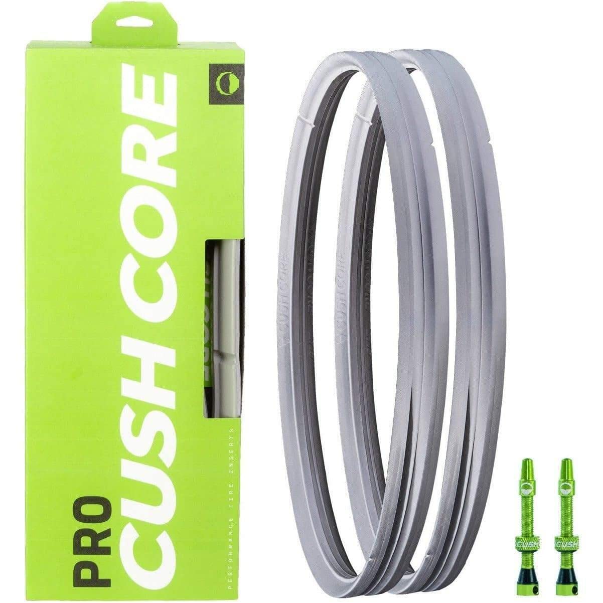 Cushcore Pro Set - Includes (2) Tire Inserts, (2) Presta Valves & Rim Stickers, Easy At-Home Installation, Bicycle Tire Inserts,