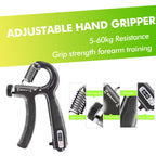 Hand Trainer Kit 8 Pack,Finger Trainer,Gyroscopic Ball, Anti Stress Ball,Grip Trainer With Counter,Finger Stretcher,Hand Grip St