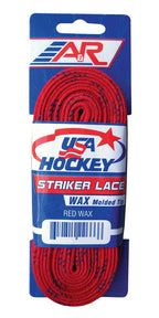 A&R Sports Usa Waxed Hockey Laces, 84-Inch, Red