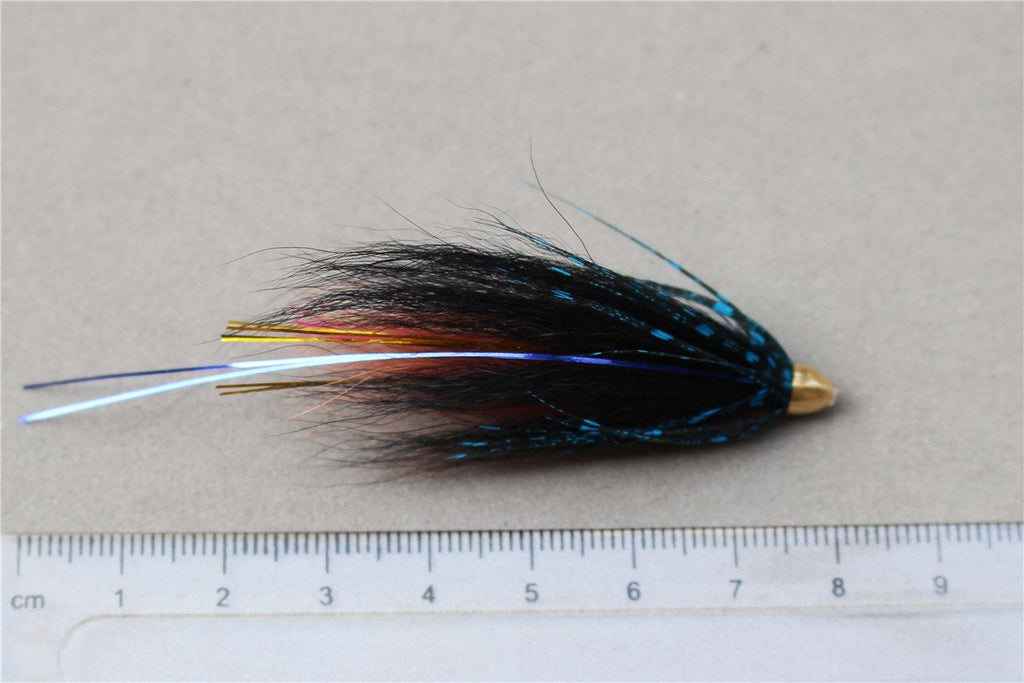 Tigofly 40 Pcs/Lot 2 Weighted Cone Head Tube Fly 5 Colors Assorted Streamer Salmon Trout Steelhead Fly Fishing Flies Lures Set
