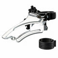 MERISHOPP TwoPullPull Front Derailleur with Clamp Band Triple Clampon Front Derailleur Easy to use Bike Part Adjustable for Cy