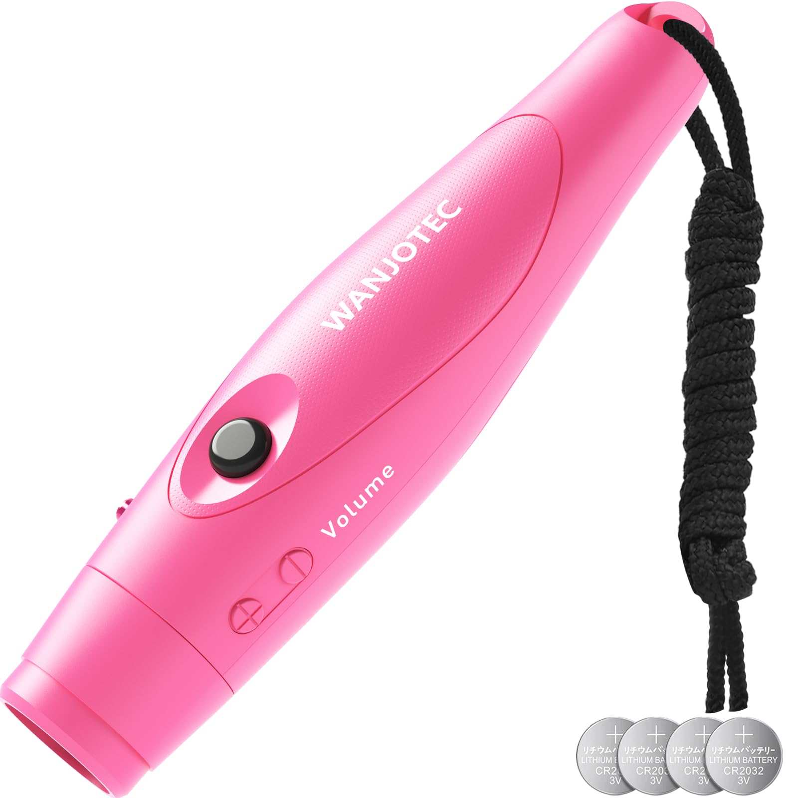 WANJOTEC Electronic Whistle for Teacher Coaches, 3 Tones Adjustable 130db Loudest High Volume Handheld Emergency Electric Whistl