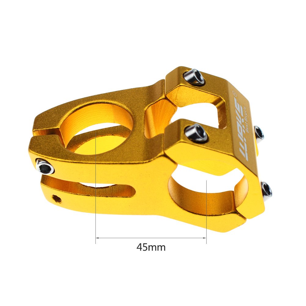 Wake 318 Stem 45Mm Bike Stem Mountain Bike Stem Short Handlebar Stem For Most Bicycle, Road Bike, Mtb, Bmx, Fixie Gear, Cycling