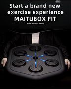2025 Upgraded Smart Music Boxing Machine, Professional Online Boxing Lessons for Sculpting Fat Burning - 24H Standby, 160 Synced
