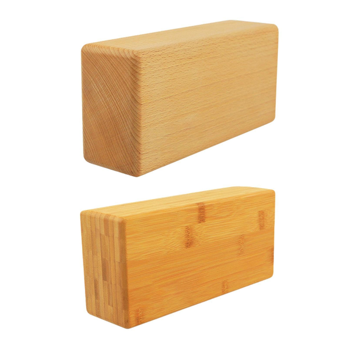 Merishopp Yoga Block Professional Practical Support Brick for Home Gym Pilates Workout Wood
