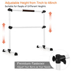 Gymax Ballet Barre, Portable Pilates Barre Freestanding With Double Dance Bar Stable Construction, For Dancing Stretching Ballet