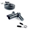 Vida Fitness T Bar Row Platform. Landmine Plate Post Attachment Insert - Fits 2 Olympic and 1 Standard Barbells - 2 inch Barbell