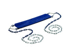 Beginner Swingset Seat With Chains | Blue | 115Lb Capacity | 58'' Zinc-Plated Chain W/Vinyl Coating | Easy Assembly & Installati