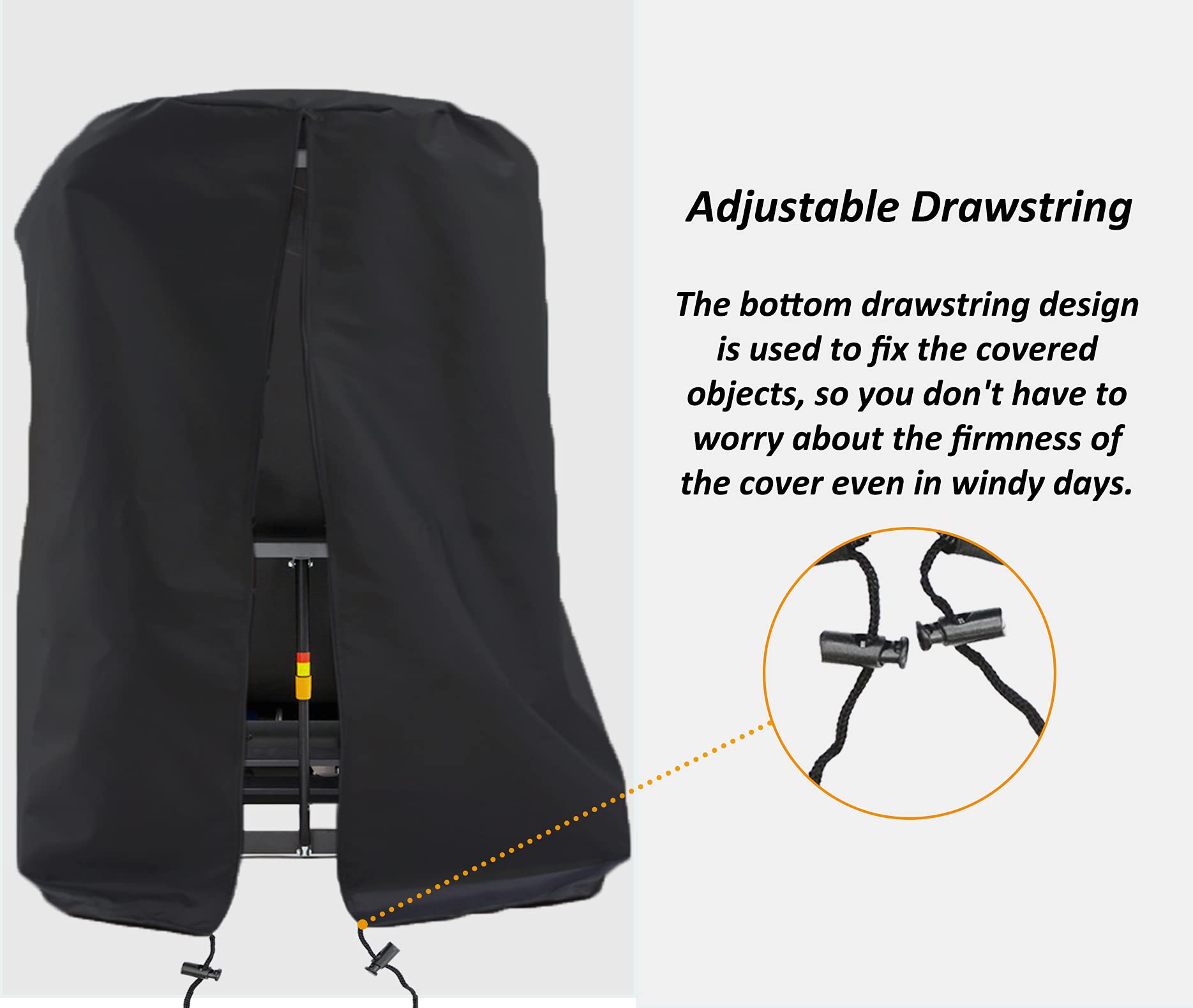Treadmill Cover, Folding Treadmill Cover, Dustproof And Waterproof Cover, Oxford Cloth Waterproof Sunscreen Cover(Black)