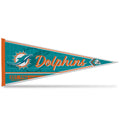 Rico Industries Nfl Football Miami Dolphins Classic 12'' X 30'' Felt Wall D  Cor Pennant - Great For Home/Bed Room/Man Cave D  C