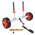 VEVOR Kayak Cart, 230 lbs Load Capacity, Canoe Cart Dolly with 10-inch Solid PU Tires & Kickstand, Assembles & Disassembles With