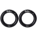 GM CLIMBING Black Large Rappel Ring 25kN for Rock Climbing Arborist Rescue Slackline Hammock 2-Pack