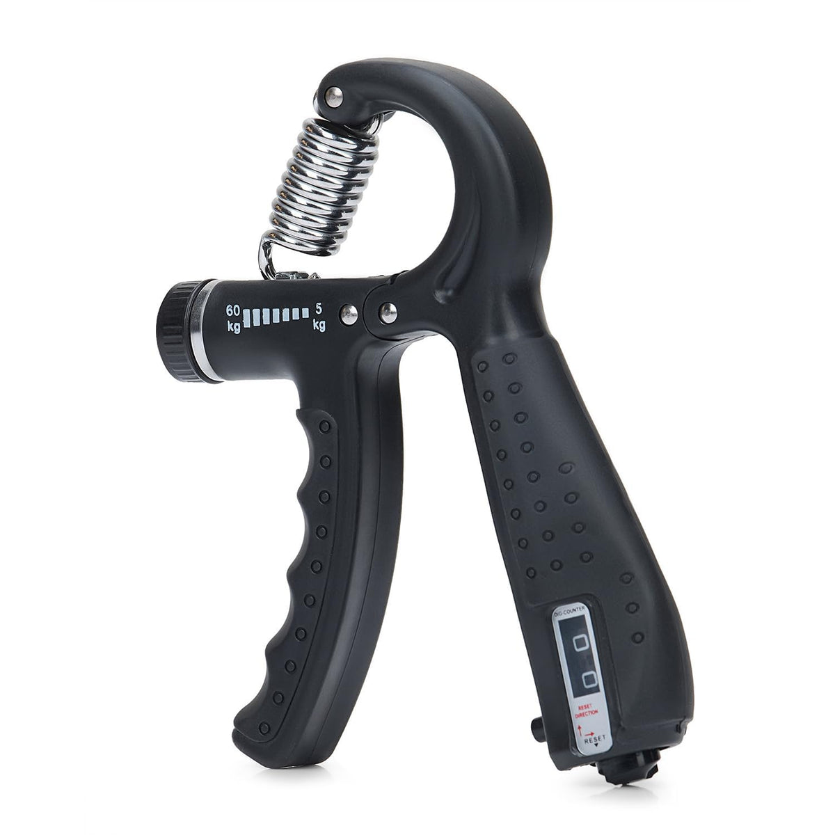 Adjustable Hand Grip Strengthener With Spring Coil And Digital Counter