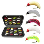 Qievcrme Fly Fishing Flies Kit 40/137Pcs Dry/Wet Flies Assortment Nyphms Popper Streamer For Trout Bass Steelhead Fish+ Fly Box