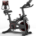 CURSOR FITNESS Exercise Bike, Stationary Bikes for Home, Indoor Cycling Spin Bike Workout Bike with Extra Comfort Seat