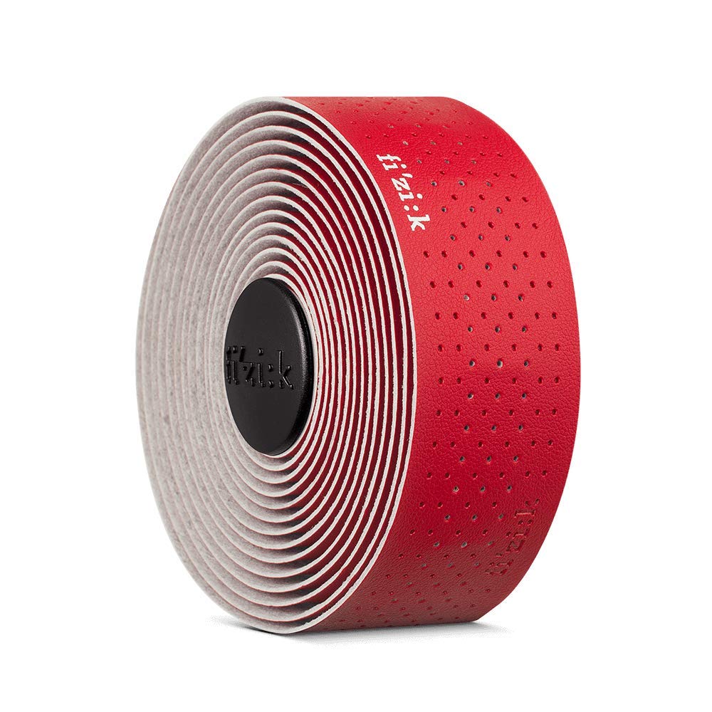 Fizik Tempo Microtex Classic,Road Bike Performance bar Tape, Red, 2mm