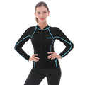 Goldfin Wetsuit Top Women, 2Mm Wetsuits Jacket Long Sleeve Neoprene Tops For Water Aerobics Diving Surfing Swimming