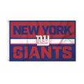 Rico Industries NFL Football New York Giants Bold 3' x 5' Banner Flag Single Sided - Indoor or Outdoor - Home D  cor