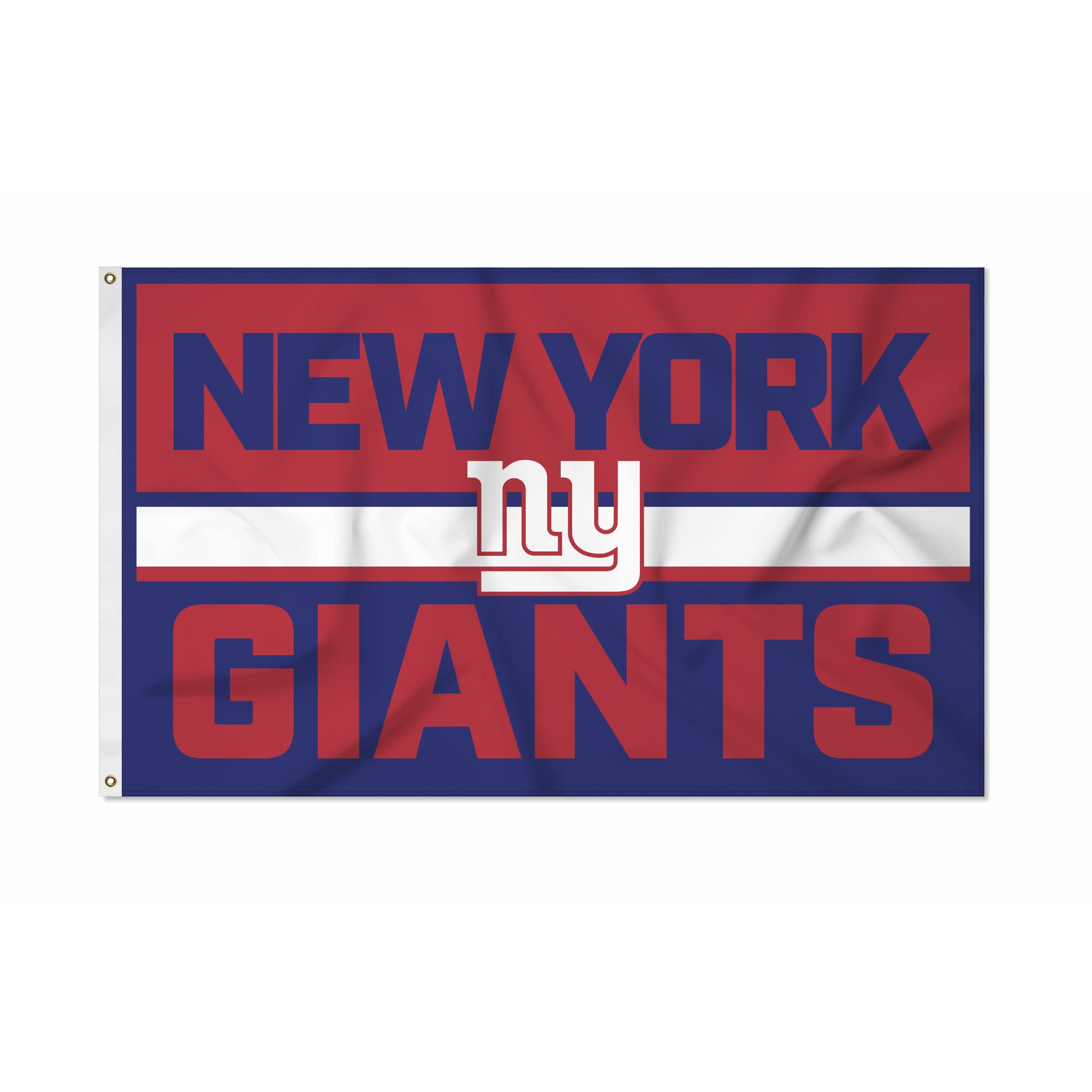 Rico Industries NFL Football New York Giants Bold 3' x 5' Banner Flag Single Sided - Indoor or Outdoor - Home D  cor