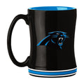Logo Brands 605-C14RM: Carolina Panthers 14oz Relief Mug