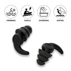 Waterproof Swimming Ear Plugs For Adults, 3 Pairs Reusable Silicone Swimmer Earplugs, Ear Protection For Showering Swimming Bath
