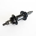 DONSP1986 Bicycle Rear Hub 32 Hole, Double Thread,135mm Width, Aluminum Alloy Bike Hub Bicycle Wheel Part (Black, 32H)