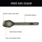 Gerber Gear Gerber Devour Multi-Fork, Camp Eating Tool, Flat Sage [31-003422]