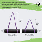 Slim Panda Yoga Mat Straps For Carrying,Adjustable Yoga Mat Carrier, Yoga Mat Sling(Yoga Mat Not Included)(Purple 2.3M)