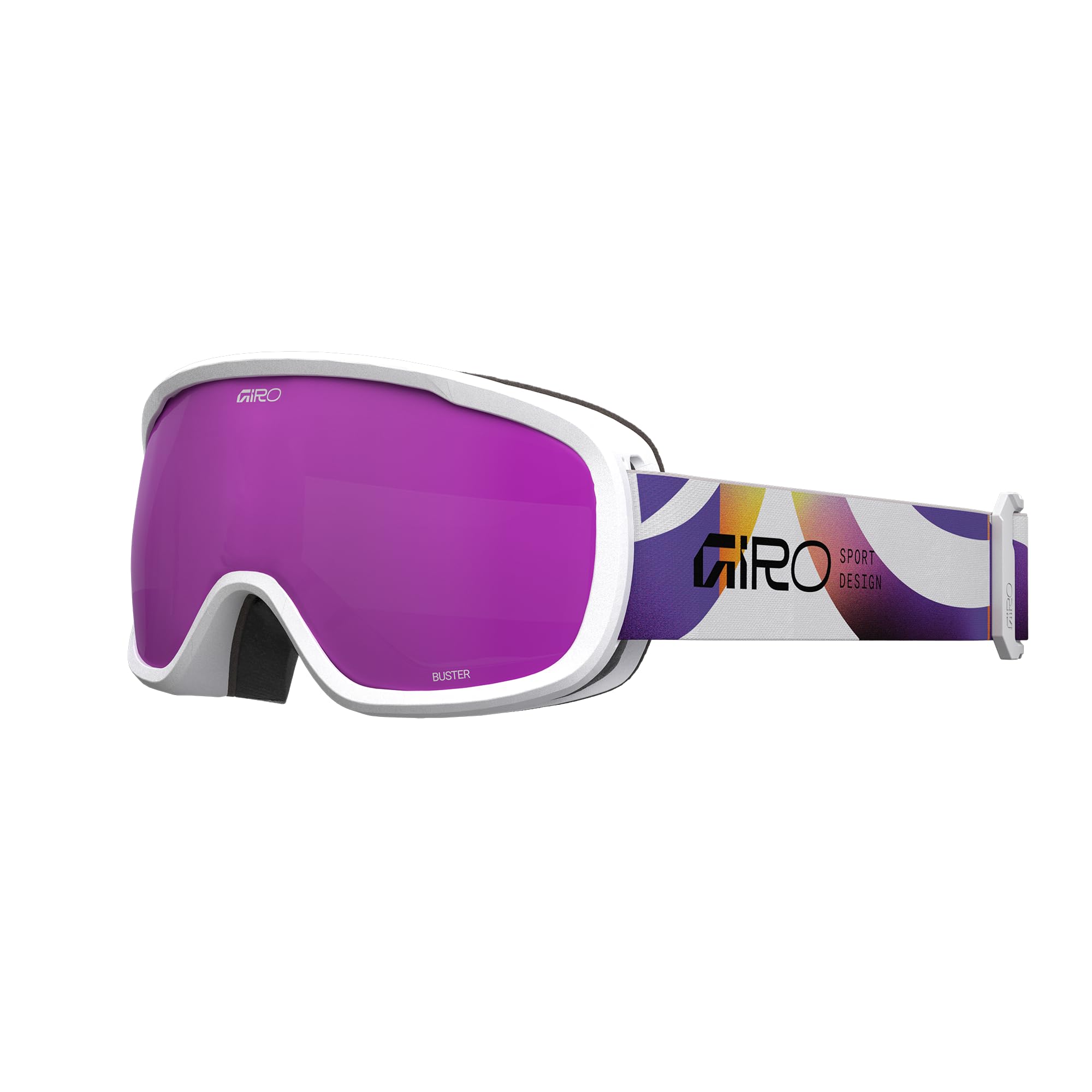 Giro Buster Kids Ski Goggles - Snowboard Goggles for Youth, Boys, Girls - Yellow Flow - Amber Gold