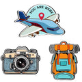 Giftplease Travel Lover Collection Fridge Magnets Set of 3 | Travel Souvenir | Refrigerator Magnet | Gifts | Decorative Items f