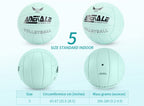 Adekale Official Size 5 Green Volleyball,Waterproof Soft Indoor Outdoor Volleyball For Game Gym Training Beach Play Suggest A Ch