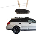HARKEN Hoister Cargo Carrier Box & Overhead Garage Storage Hoist System for Cargo, Canoes, Boards (90lb Capacity, 16ft Ceiling) 