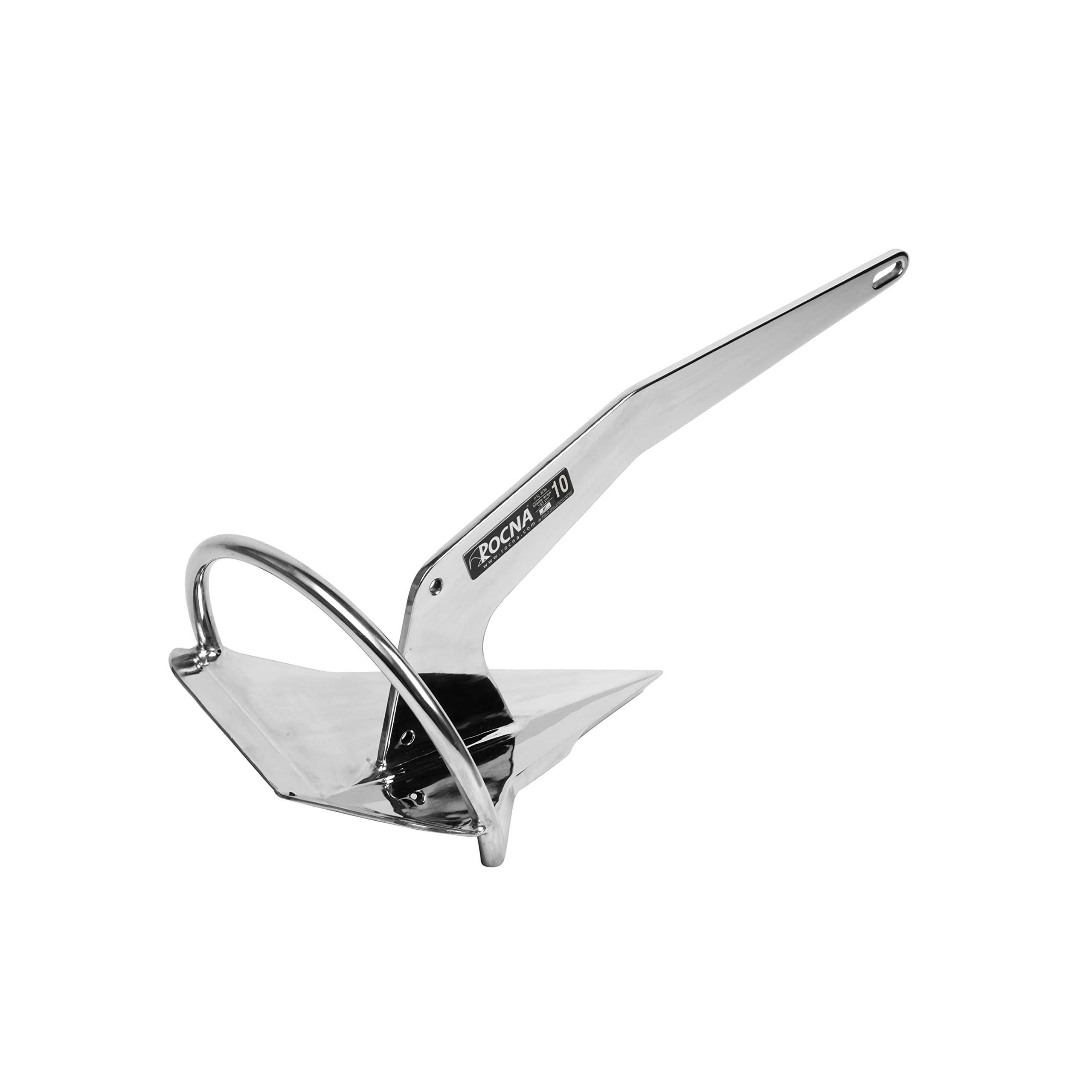 Rocna ROCORG015SS Stainless Steel Anchor - Multi-Purpose, Quick Set, High Holding Power, Self-Launching for Most Seabeds - Perfe