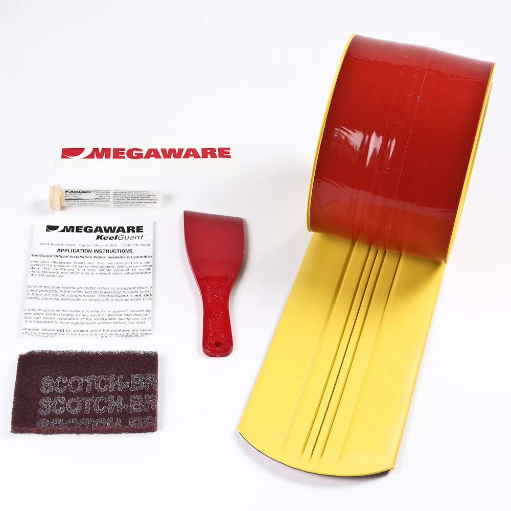 Megaware Keelguard Boat Keel And Hull Protector, 9-Feet (For Boats Up To 24Ft), Yellow