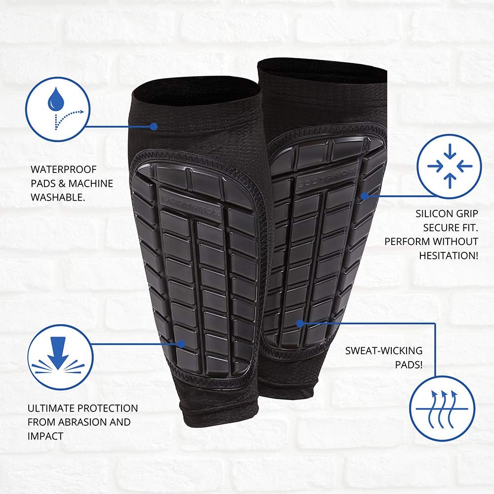 Soccer Shin Guards Sleeves For Men, Women And Youth (Medium)