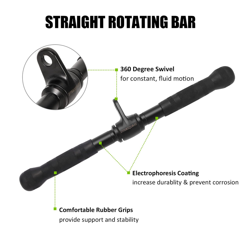 Dynasquare Cable Attachments For Home Gym, Lat Pulldown Attachment, Weight Machine Accessories, Straight Pull Down Equipment, V-