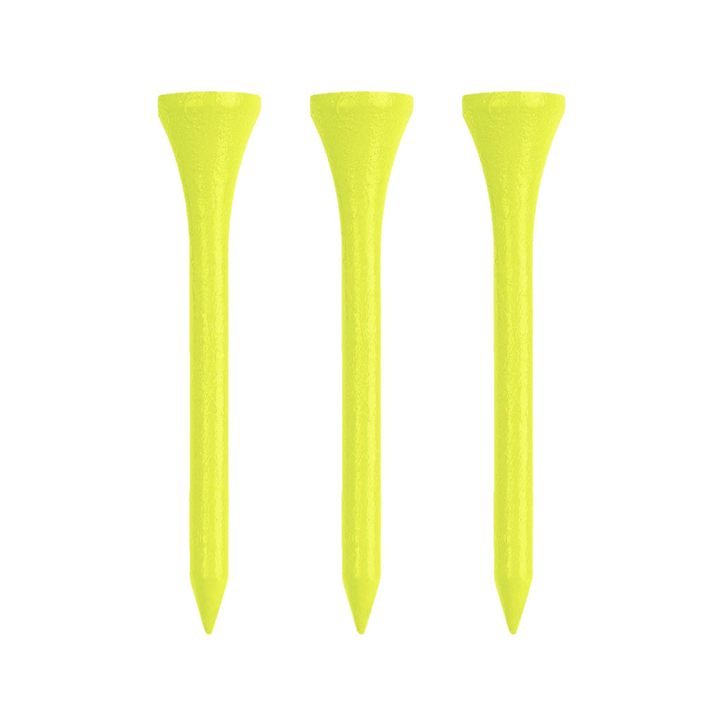 Izzo Golf Wood Golf Tees, 1.75 Inch, Neon Yellow (Pack Of 200)
