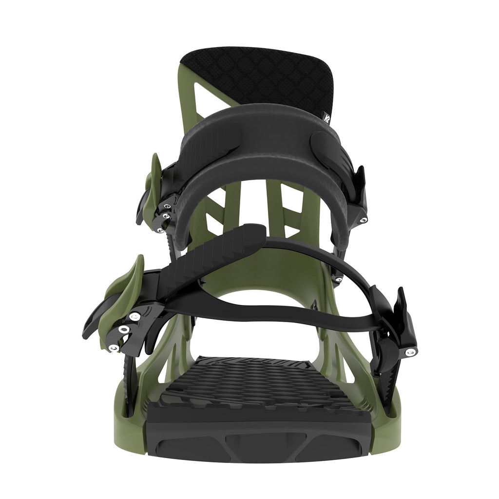 K2 Indy Mens Snowboard Bindings, M: 5-9, Moss
