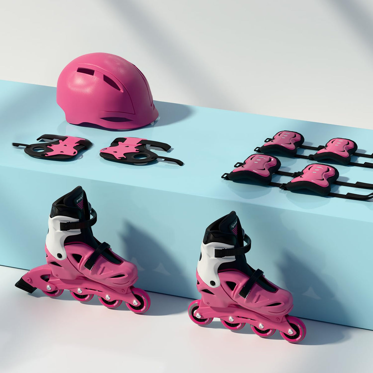 Lifelong Inline Skates For Kids  Roller Skate Shoes3 Wheels Inline SkatesSkating Shoes For Boys & Girls With Safety Kit Skat