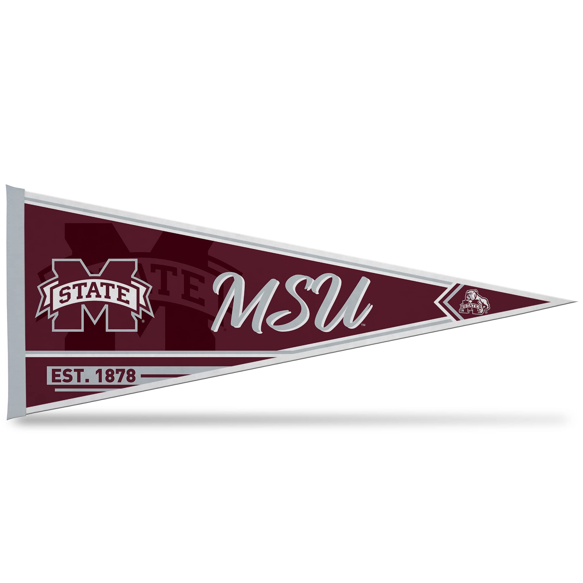 Rico Industries Ncaa Mississippi State Bulldogs Classic 12'' X 30'' Felt Wall D  Cor Pennant - Great For Home/Bed Room/Man Cave