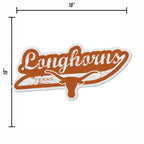 Rico Industries Ncaa Texas Longhorns Distressed Shape Cut Pennant - Home And Living Room D  Cor - Soft Felt Ez To Hang 18X0.10X1