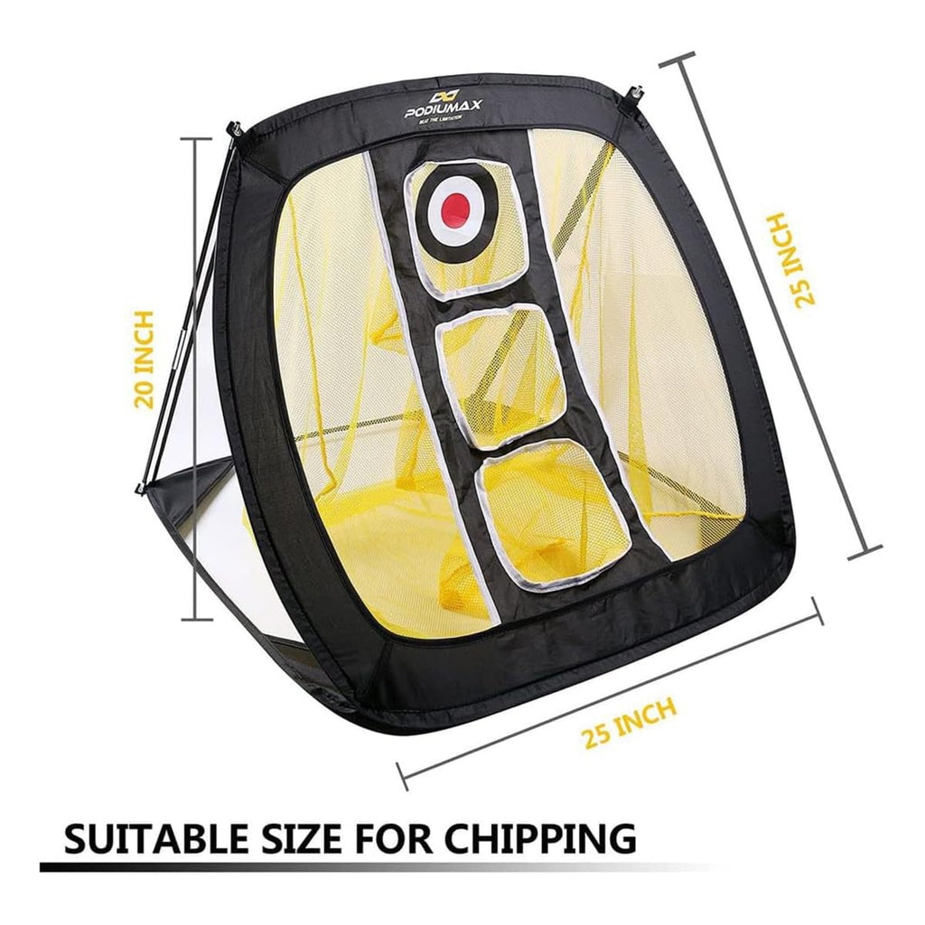 Podiumax Pop Up Golf Chipping Net, Indoor/Outdoor Golfing Target Net For Accuracy And Swing Practice
