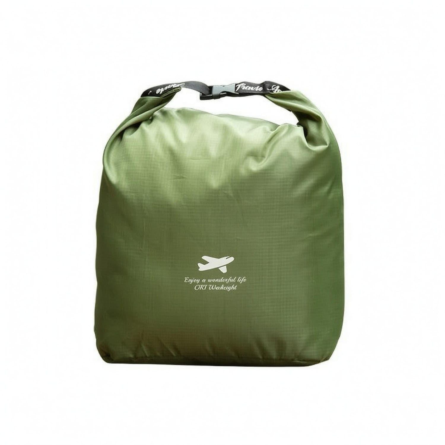 Ecomistiq WaterResistant RollTop Storage Bag Lightweight Outdoor Storage Bag SoftSided For, Green, Xl