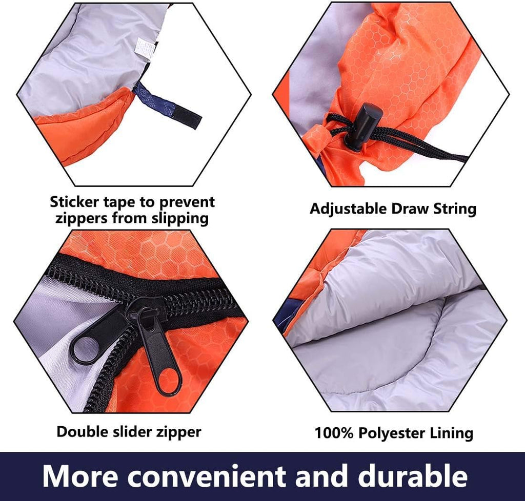 Kuzmaly Camping Sleeping Bag For Adults Kid, 3 Seasons Sleeping Bags For Camp, Hiking, Backpacking, Indoor & Outdoor S Lightweig