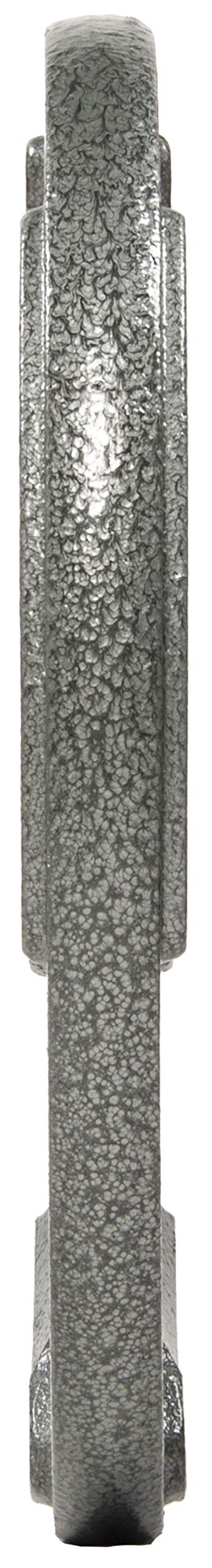Hulkfit 1-Inch Iron Plate For Strength Training, Weightlifting, Single (35 Pounds), Silver