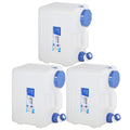 Redswing 3 Pack 4 Gallon/15L Portable Water Container With Spigot, Water Storage Carrier For Camping Outdoor Hiking, Bpa Free